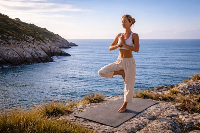 Outdoor yoga